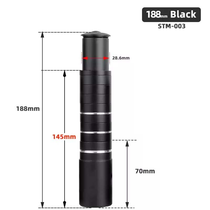 Bike Stem Riser Bike Fork Stem Extender Aluminium Alloy Bicycle Handlebar Raiser