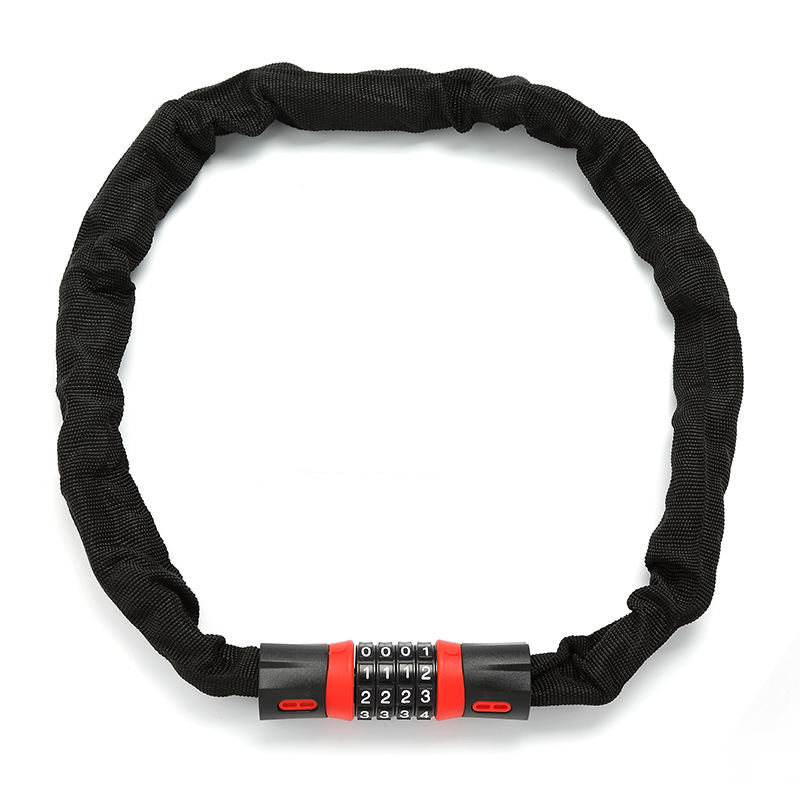 6x1000mm 4 Digit Combination Chain Lock  for Bicycle & Motorcycle  