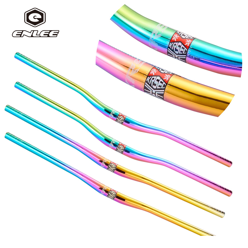 Enlee Aluminum Alloy Downhill Racing Mountain Bike Handlebar Bicycle Handle Bar 31.8*800mm