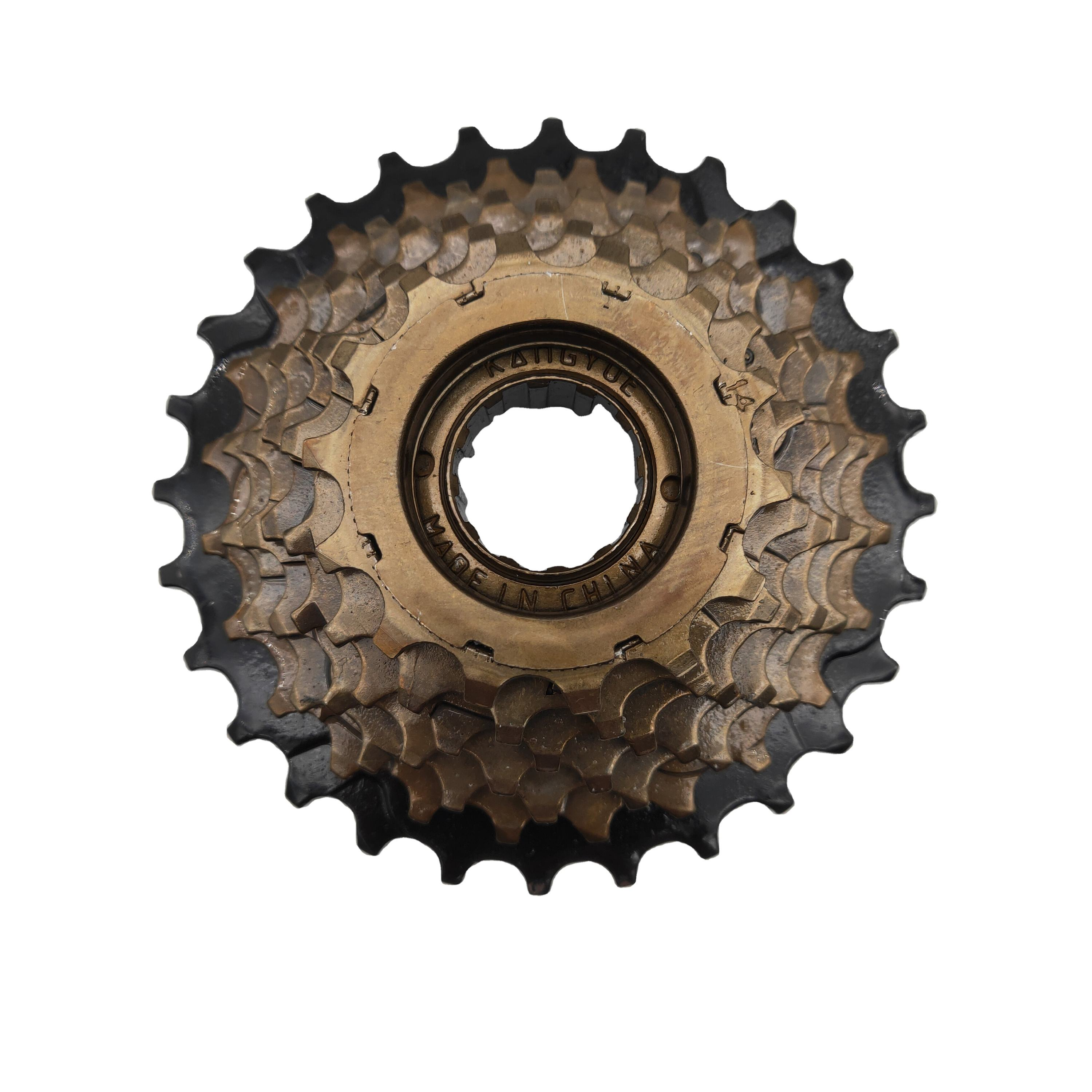 7 Speed 14-28T Indexed Screw Sprocket Steel Large Black Area Rear Gear Cluster MTB Bicycle Freewheel
