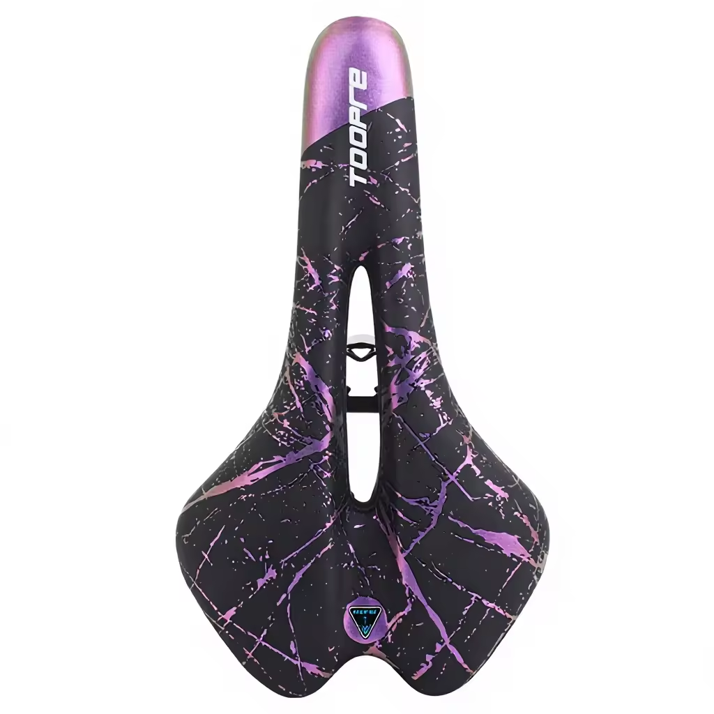 TOOPRE Bicycle Seat Super Soft PU Foam and Leather Saddle Comfortable Mountain Bike colorfull saddle